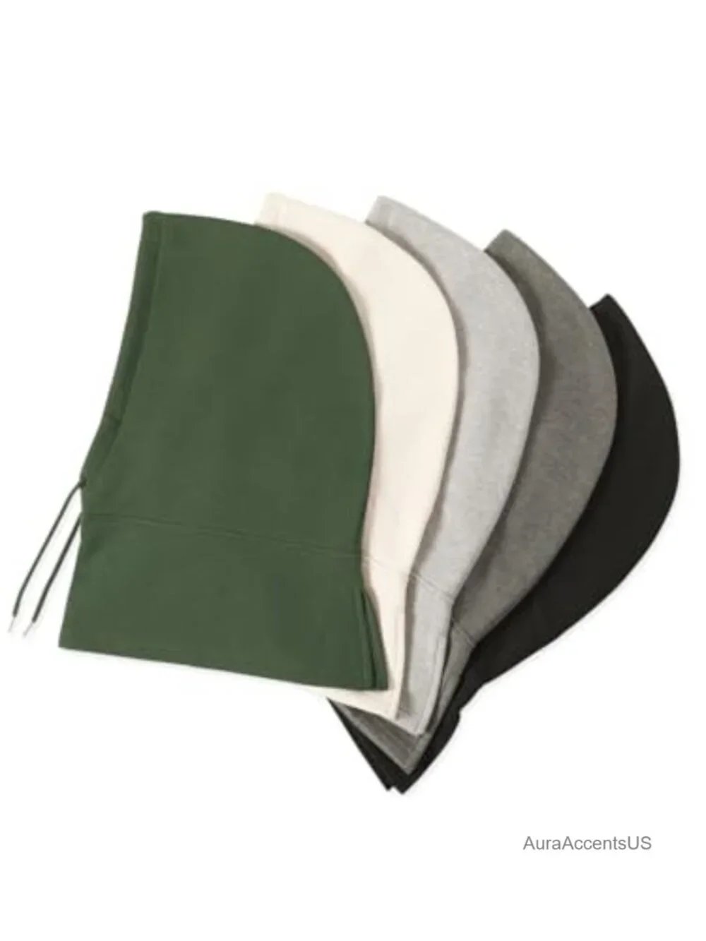 Women's Fleece-Lined Hooded Scarf Balaclava Winter Beanie Hat Adjustable